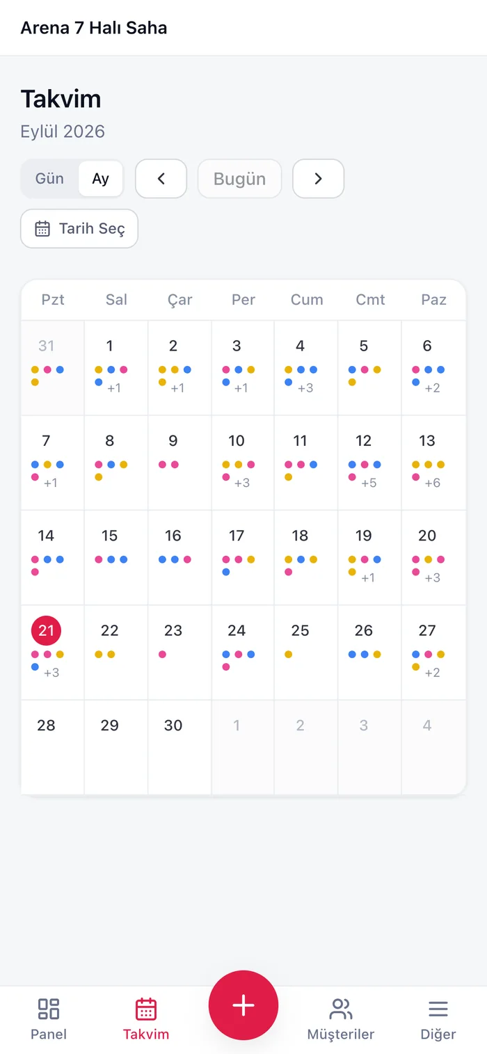 Oprezo mobile: One calendar per resource