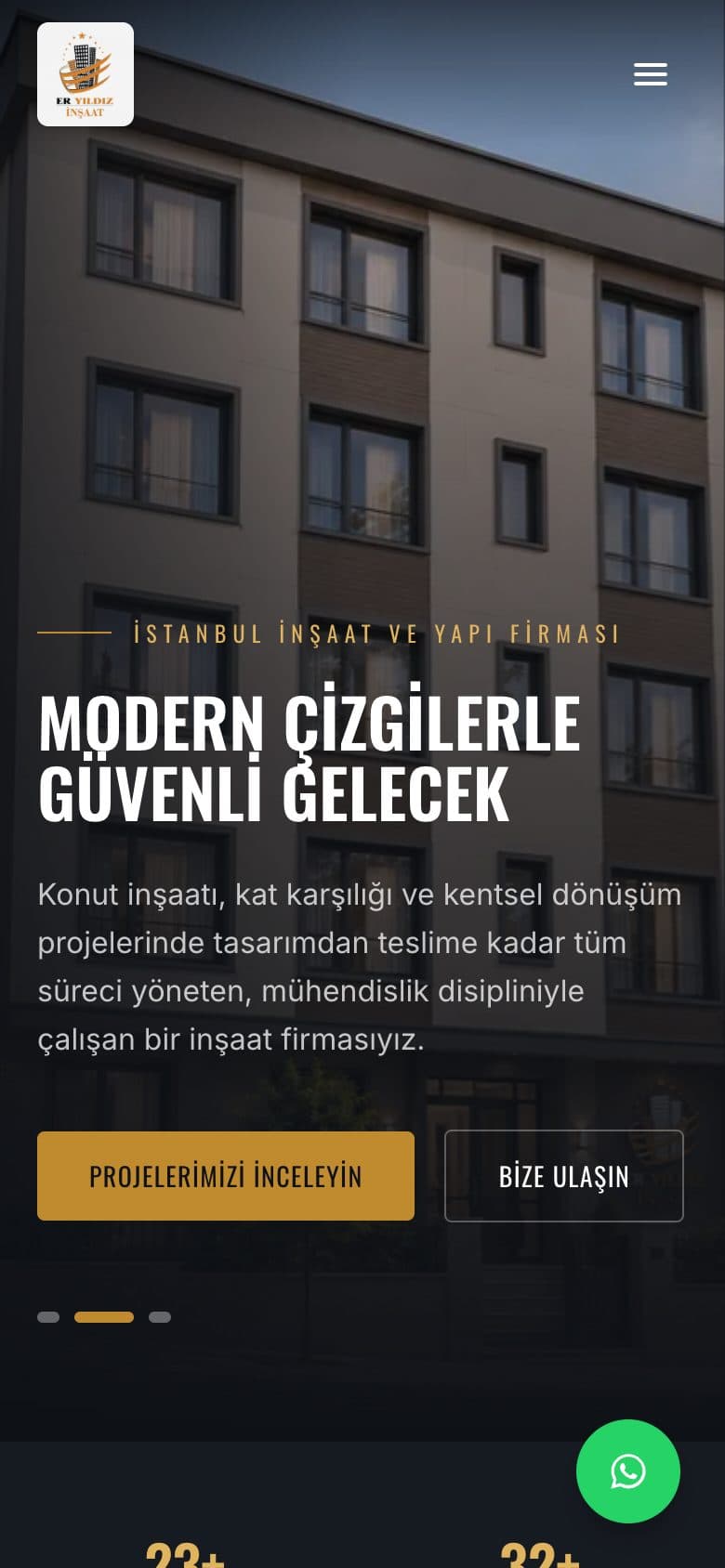 Er Yıldız İnşaat on a phone